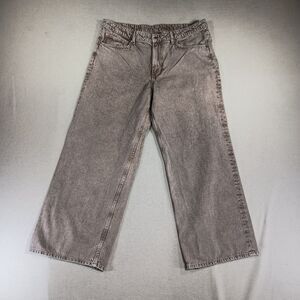 Womens Wide Leg Jeans Plus Size 18 Baggy Loose Fit High Rise Y2K Skater Grunge